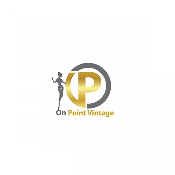 on point vintage logo design